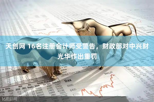 天创网 16名注册会计师受警告，财政部对中兴财光华作出重罚